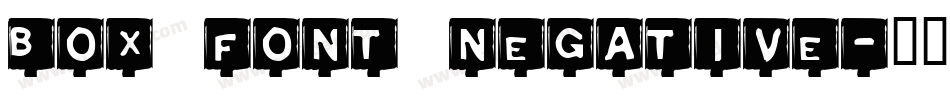 Box Font Negative字体转换